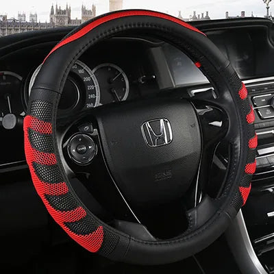Leather Steering Wheel Cover