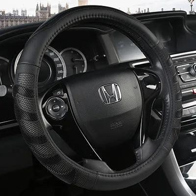 Leather Steering Wheel Cover