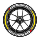 3D Tire Stickers Set