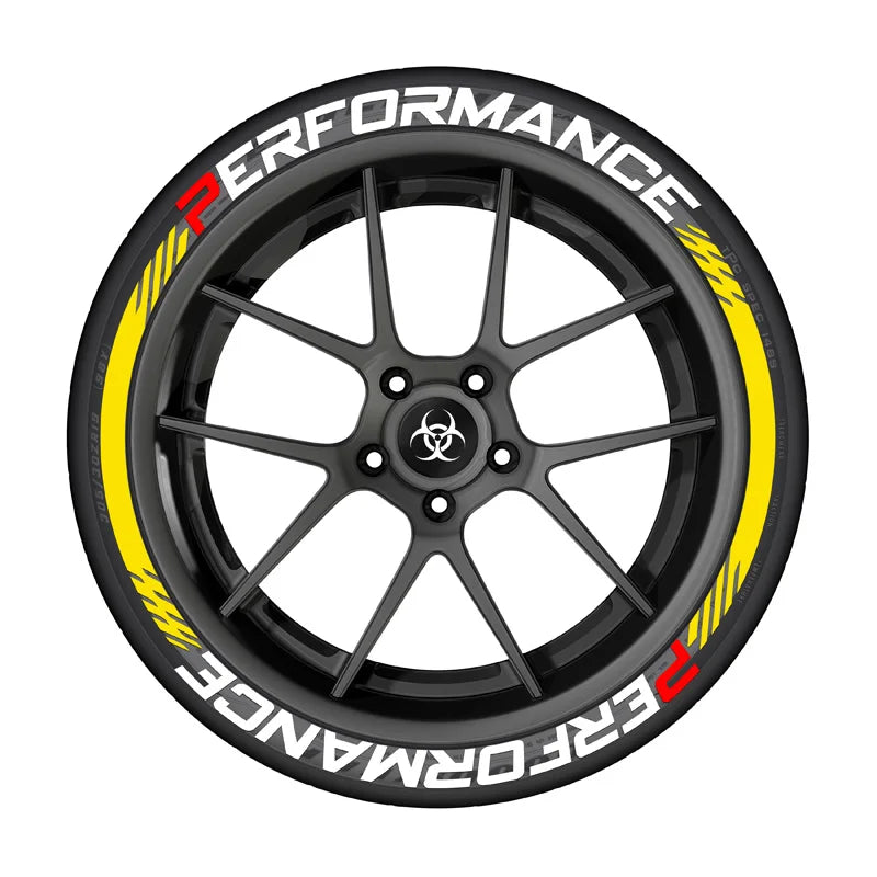 3D Tire Stickers Set