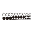 Honeycomb Vinyl Decals Set
