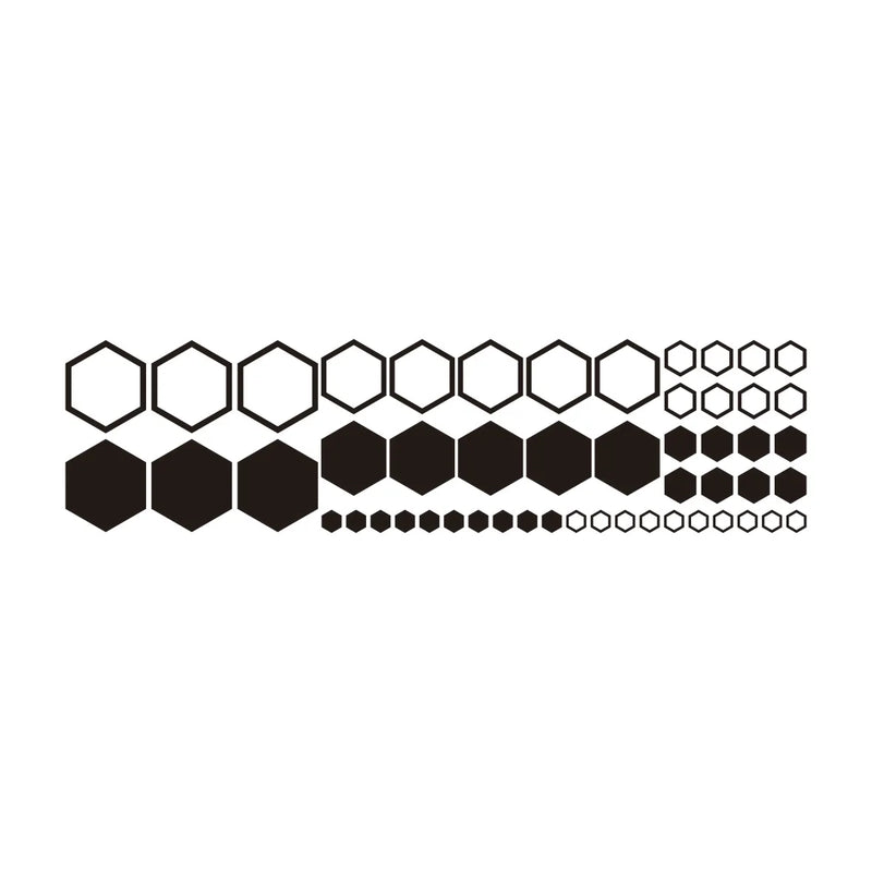 Honeycomb Vinyl Decals Set