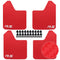 Rally Style Mud Flaps Carbon Fiber Effect