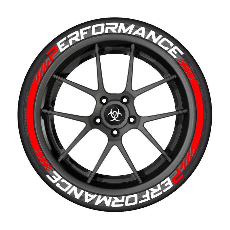 3D Tire Stickers Set