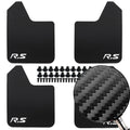 Rally Style Mud Flaps Carbon Fiber Effect