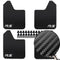 Rally Style Mud Flaps Carbon Fiber Effect