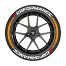 3D Tire Stickers Set