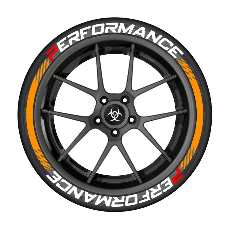 3D Tire Stickers Set