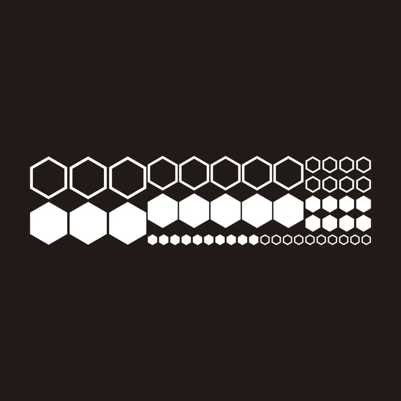 Honeycomb Vinyl Decals Set